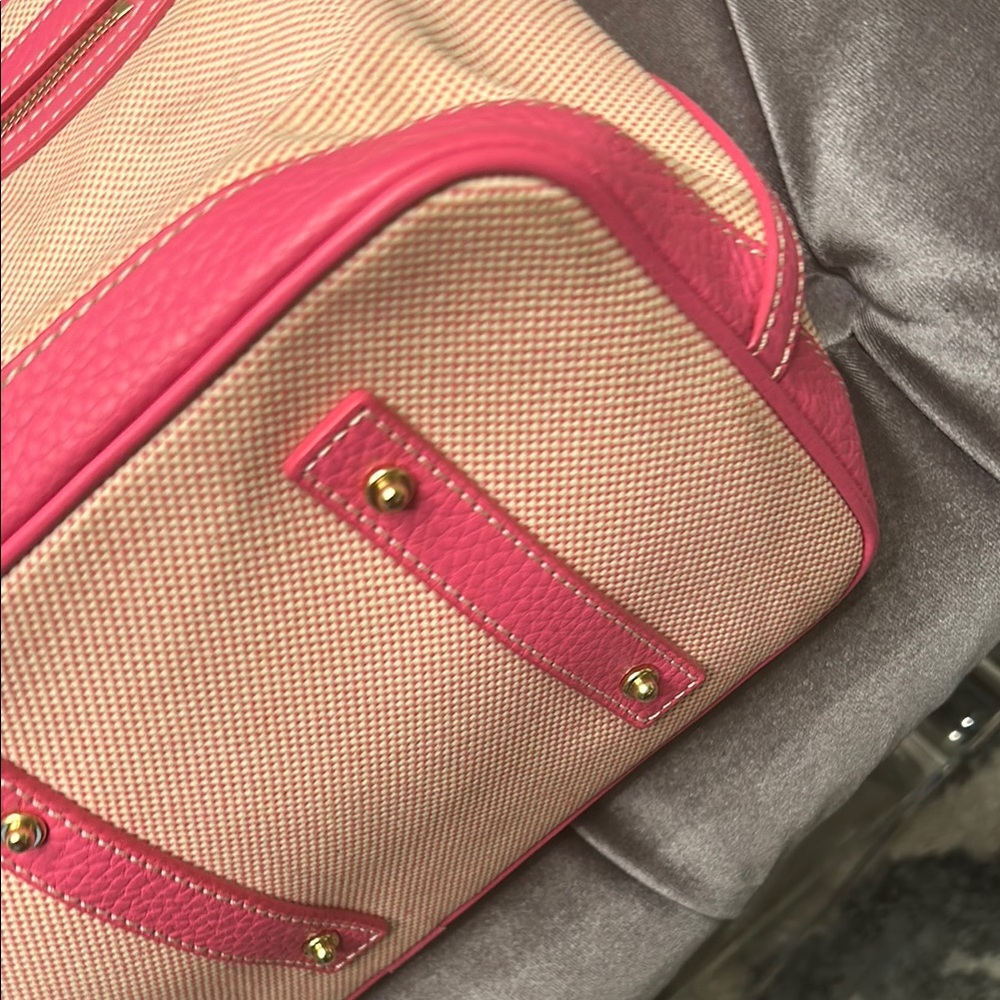 Dooney & Bourke Pink and Cream Women's Tote Bag nwot! - Picture 8 of 15
